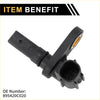 Abs wheel speed sensor for Toyota Tundra front and rear right black plastic with yellow ring and molded connector housing