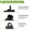 Black reinforced abs plastic and metal abs wheel speed sensor with molded connector housing for toyota tundra rear right