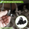Black abs wheel speed sensor with metallic bracket and plastic housing for toyota tundra rear right 2000-2023 back side