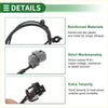 Abs wheel speed sensor for toyota venza 2009-2015 with black reinforced cable gray plastic connector and metal parts