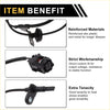 Black reinforced abs plastic and metal abs wheel speed sensor with coiled cable and connector for 2023 toyota venza left front