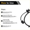 Black abs wheel speed sensor cable for toyota venza 2023 with molded connector and flexible wiring left front side