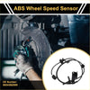 Black abs wheel speed sensor for toyota venza 2023 with coiled wiring and mounting brackets shown from back side