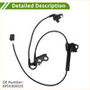 Black abs wheel speed sensor with coiled cable and bracket for front left toyota wish 2003-2009