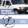 Black abs wheel speed sensor front right for toyota hilux 2005-2014 with coiled wiring and mounting bracket part 89542-ok010