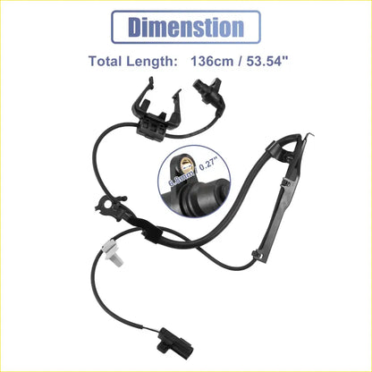 ABS Wheel Speed Sensor Front Right for Toyota Hilux (2005-2014) - Electrical