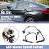 Black abs wheel speed sensor front right for toyota sequoia 2001-2007 with white plastic connector and black wiring
