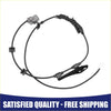 Black rear left abs wheel speed sensor for Toyota Prius V with gray connector and black plastic brake pedal housing