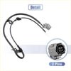 Black rubber-coated ABS wheel speed sensor cable with gray two-pin connector for Toyota Highlander rear right 2009-2013