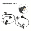 Black crankshaft position sensor with coiled cable and metal connector for 4wd ute offroad abs wheel speed sensor set toyota