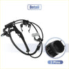 Black automotive brake pedal position sensor with coiled cable and two-pin connector for toyota venza abs wheel speed sensor set