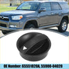 Black plastic air vent knob with textured grip and white triangle indicator for toyota tacoma 2005-2011 climate control