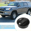 Black plastic ac climate control switch knob for toyota tacoma with textured grip and perforated insert