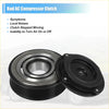 Black and silver ac compressor clutch with ribbed casing and circular bearing for Toyota Sienna 3.5L 6Cyl 2011-2016