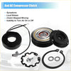 Black ac compressor clutch kit for toyota sequoia 2001-2007 with metallic inner parts and attached wiring