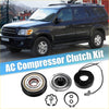 Black and silver ac compressor clutch kit components made for 2001-2007 toyota sequoia 8 cyl 4.7l engine use