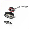 Black automotive ac compressor with red inner ring and wiring harness suitable for toyota hilux 1kd 3.0l 05-15