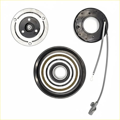 Black and silver automotive ac compressor clutch kit with visible internal parts for toyota hilux kun26r 1kd 3.0l 05-15
