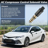 Black and gold ac compressor control solenoid valve for toyota camry 2018-2020 showing back side details