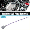 Purple ignition coil plug harness with gray plastic connector for ac compressor wiring harness plug on toyota tacoma