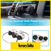 White plastic ac heater control unit panel switch with three black rotary knobs for toyota hilux n70 workmate sr