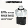 Ac pressure sensor for toyota scion 2010-2015 silver and black with threaded top hexagonal body and plastic connector base