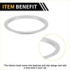 Silver metallic ac vent dashboard decoration ring trim for toyota tacoma with smooth finish and anti slip design
