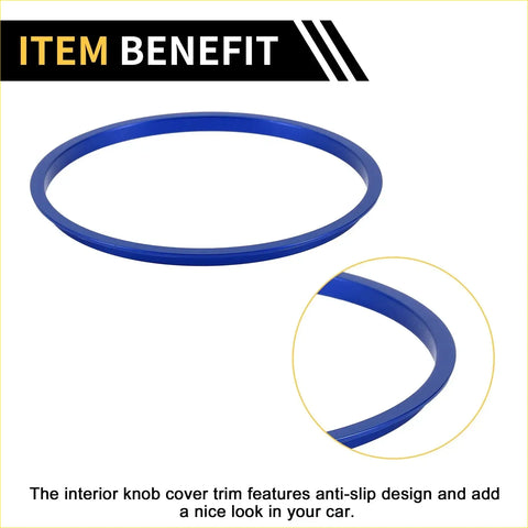 Blue metallic ac vent dashboard knob cover trim with anti slip design for toyota tacoma 2016-2023 set of 1