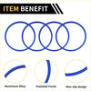 Blue-ringed aluminum alloy ac vent dashboard decoration rings with polished finish and non-slip design for toyota tacoma