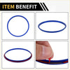 Blue rubber gasket with red adhesive backing for ac vent dashboard decoration rings on toyota tacoma 2016-2023