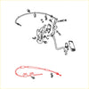 Black and red illustrated diagram of car brake system for accelerator cable Mitsubishi Galant Eterna Sigma 1983-1989