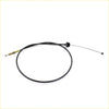 Black rubber-coated accelerator cable for mitsubishi galant eterna sigma 1983-1989 with brass threaded end and black housing