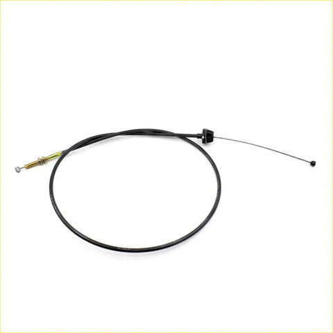 Black rubber-coated accelerator cable for mitsubishi galant eterna sigma 1983-1989 with brass threaded end and black housing