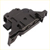 Black plastic active grille shutter actuator motor with molded housing and connectors for ram 1500 2013 to 2018