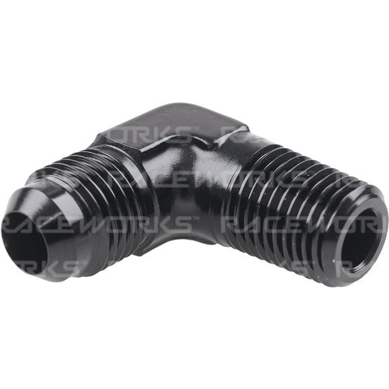 Raceworks An-10 Female Swivel To Npt Swivel 3/8'' 90 Deg
