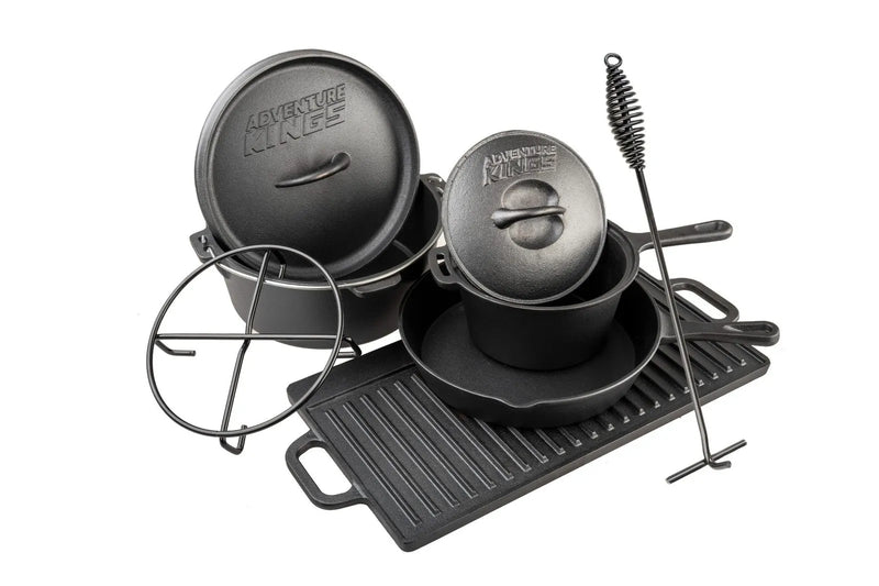 Adventure Kings Cast Iron Cooking Set