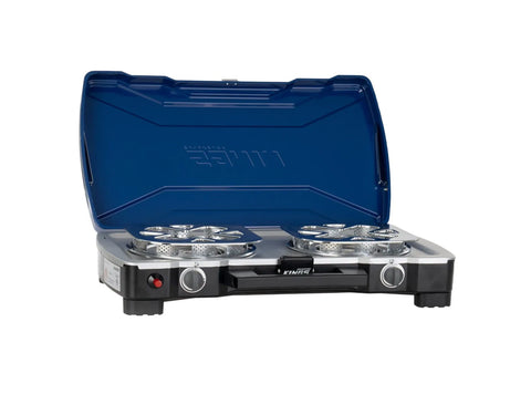 Adventure Kings Double Burner Gas Stove - Twin Adjustable Burners