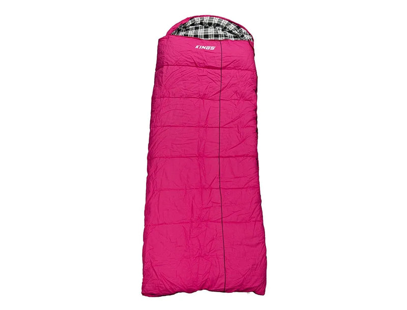 Adventure Kings PINK Premium Winter/Summer Sleeping Bag -5°C to +5°C - Right zipper