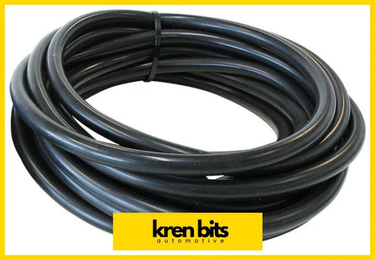 Aeroflow 1.5m Gloss Black Silicone Vacuum Hose 3mm / 4mm / 6mm / 8mm / 10mm ID