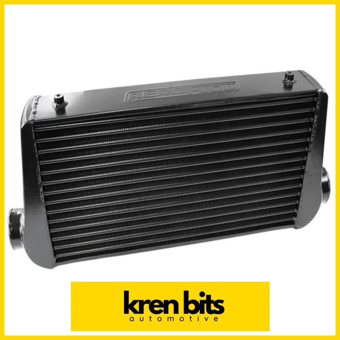 Aeroflow 450x300x76mm Street Series Aluminium Intercooler Black Finish AF90-1001BLK Intercooler