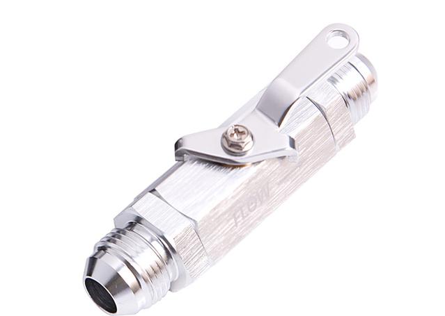 Aeroflow AF1000-10S Shut Off Valve -10AN Silver