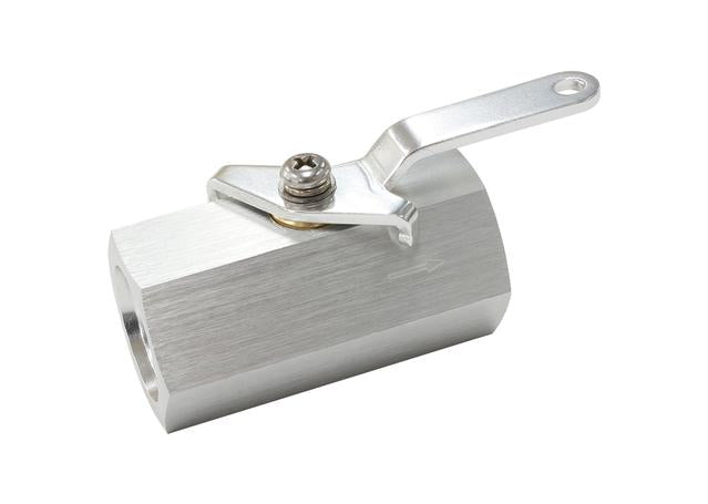 Aeroflow Shut Off Valve Female -10ORB Silver