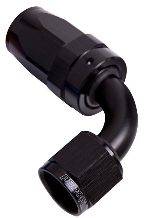 Aeroflow AF103-10BLK -10AN Swivel Taper 90 Degree Hose