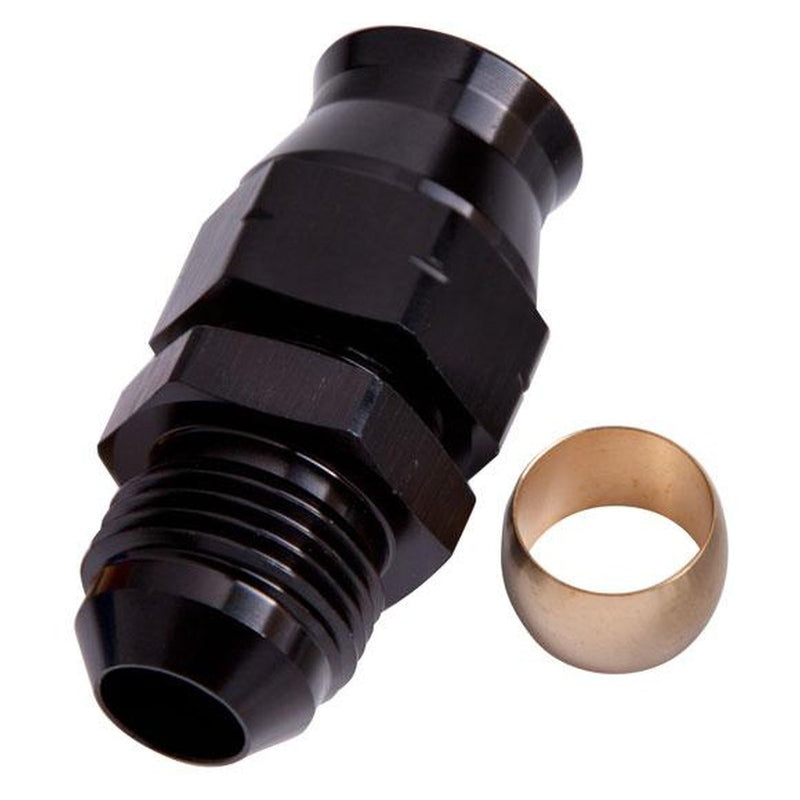Aeroflow AF108-06BLK 3/8" Hard Line To -6AN Male Adapter