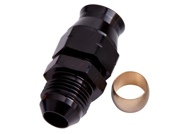 Aeroflow AF108-10BLK 5/8" Hard Line To -10AN Male Adapter