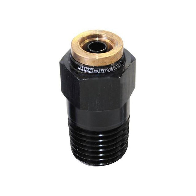 Aeroflow AF121-04BLK 1/4" Npt Straight To 1/4" 120 Series