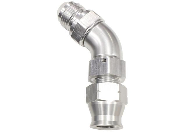 Aeroflow AF128-05S 5/16" Tube 45Deg Male -6AN Silver