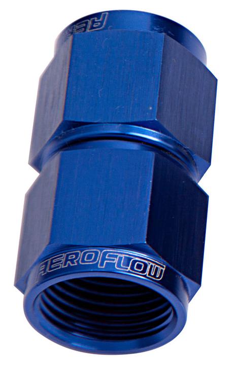 Aeroflow AF131-10 Straight Female Flare -10AN Blue Swivel