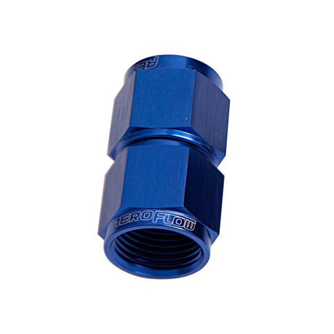 Aeroflow AF131-08 Straight Female Flare -8AN Blue Swivel