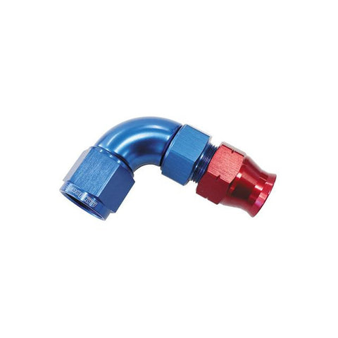 Aeroflow AF139-08 1/2" Tube 90Deg Female -8AN Blue Swivel
